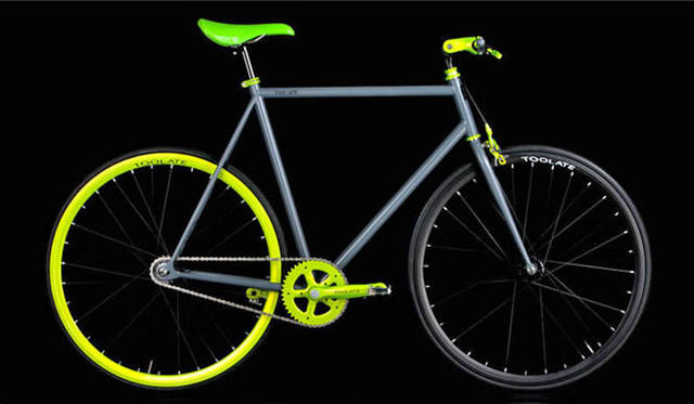 <strong>TOO LATE｜トゥーレイト</strong>　ピストバイク「Fixed Bicycle」 GLAY/GREEN