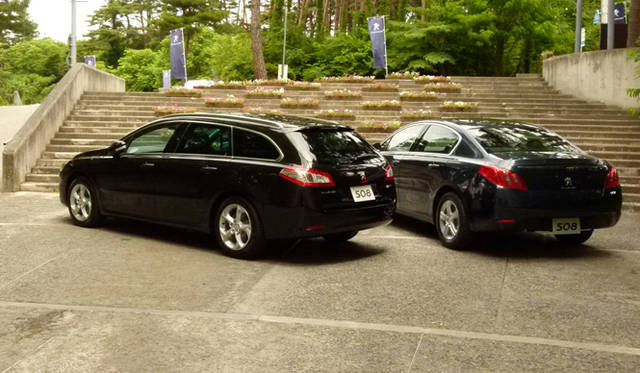 <strong>Peugeot 508｜プジョー 508</strong>　写真左｜ステーションワゴン（SW）、写真右｜セダン