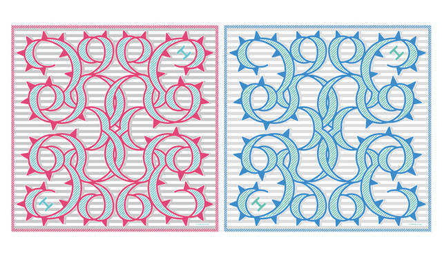 <strong>TAKAHASHI HIROKO</strong>　HIROCOLEDGE for SHISEIDO THE GINZA｜唐草模様の大判コットンスカーフ。