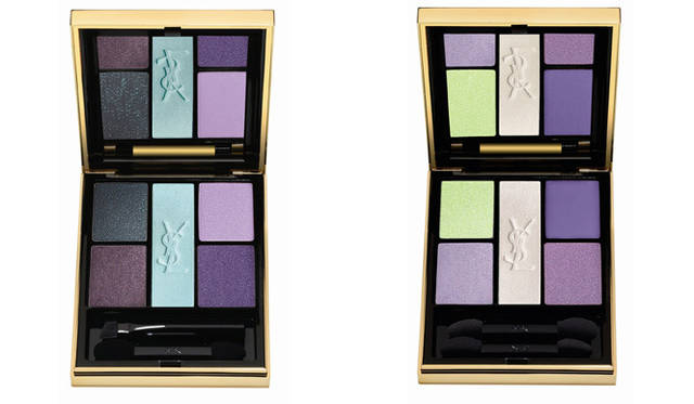 <strong>YVES SAINT LAURENT｜イヴ・サンローラン</strong>　 AUTUMN WINTER LOOK 2011/2012　＜アイシャドーパレット＞オンブル サンク ルミエール　左／No.11（新色）、右／No.20（アジア限定・数量限定色）