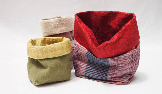 <strong>a.flat｜エーフラット</strong>　タイ雑貨プロジェクト～Beauty thing follows Beauty mind～　　「ソップモエアーツ」コットンストレージ