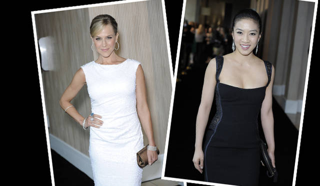 <strong>MaxMara｜マックスマーラ　ウーマン・イン・フィルム ロサンゼルス</strong>　左／女優のジュリー・ベンツ、右／元フィギュアスケート選手のミシェル・クワン。