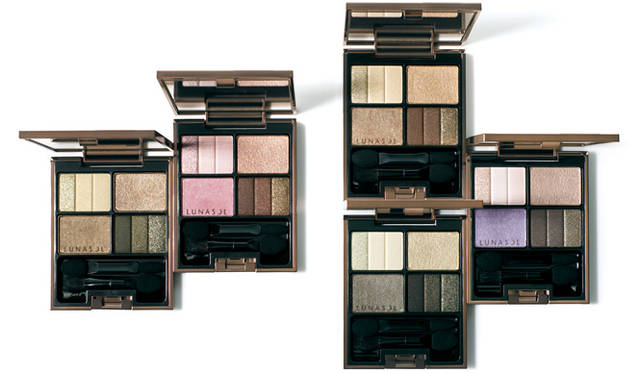 <strong>LUNASOL｜ルナソル</strong>　＜アイシャドウ＞ルナソル スリーディメンショナルアイズ　左から時計回りに04、02、01、04、05