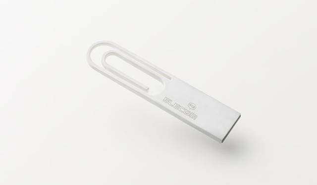 <strong>nendo×ELECOM</strong>　ペーパークリップ形の「DATA clip（データクリップ）」