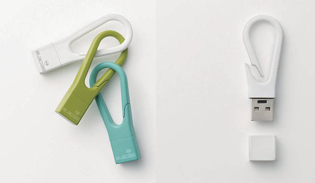 <strong>nendo×ELECOM</strong>　カラビナ形の「DATA hook（データフック）」