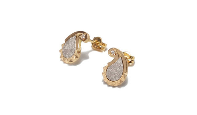 <strong>LITAMUSCA｜リタムスカ</strong>　PAISLEY PIERCE [K18イエローゴールド×K18ホワイトゴールド×ダイヤモンド]　8万5580円