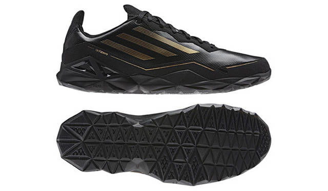 <strong>adidas｜アディダス</strong>　メンズ「adizero Speed TR （アディゼロ スピード TR）」9345円（ブラック×ネオゴールドメットF11×ブラック）