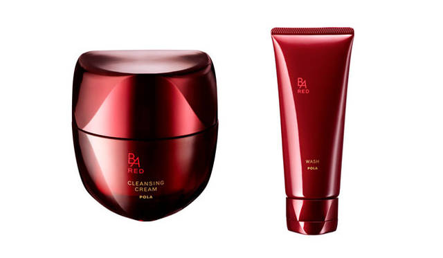 <strong>POLA｜ポーラ</strong>　新スキンケアライン「B.A RED」　右／B.A RED クレンジングクリーム、左／B.A RED ウォッシュ
