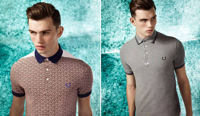 <strong>Fred Perry｜フレッドペリー</strong>　「Blank Canvas」シリーズ　左／ポロシャツ1万4700円、右／ポロシャツ1万3650円