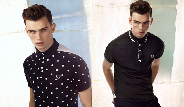 <strong>Fred Perry｜フレッドペリー</strong>　「Blank Canvas」シリーズ　左／ポロシャツ1万4700円、右／ポロシャツ1万3650円