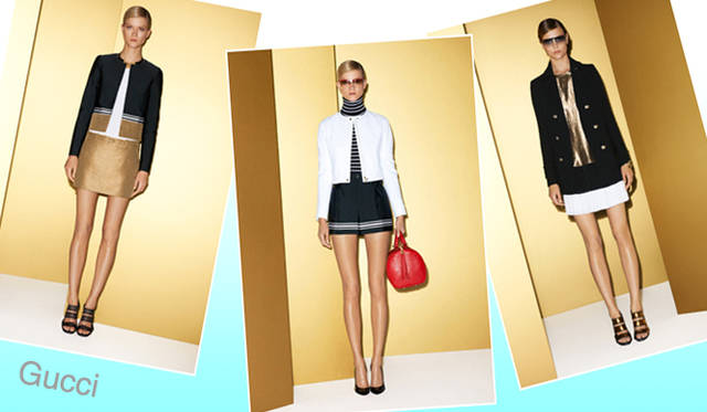 g_maline_5 <strong>特集|2012年春夏トレンド速報!</strong> Chapter1:注目のスタイルキーワードをチェック! “Marine” Gucci(グッチ)