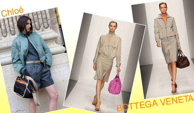 g_worksports_4 <strong>特集|2012年春夏トレンド速報!</strong> Chapter1:注目のスタイルキーワードをチェック! “Work & Sports Mix” 左からChloé(クロエ)、BOTTEGA VENETA(ボッテガ・ヴェネタ)