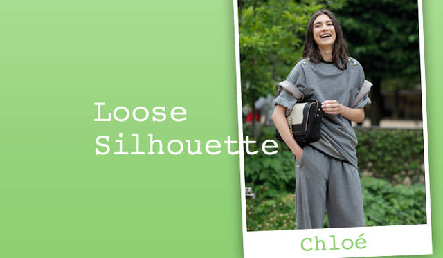 loose <strong>特集|2012年春夏トレンド速報!</strong> Chapter1:注目のスタイルキーワードをチェック! “Loose Silhouette” リラックス感のあるスタイルは引きつづき人気のようす。柔らかな素材感が“ユルさ”を演出するワイドシルエットのガウチョパンツやイージーパンツ、オールインワンにマキシ丈のスカートなど、ルーズなシルエットを楽しみたい。