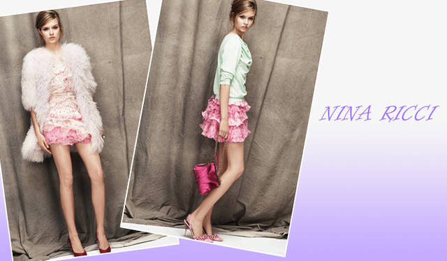 g_mini_02 <strong>特集|2012年春夏トレンド速報!</strong> Chapter2:これひとつで即旬顔に! 押さえるべきディテール&アイテム “Mini Skirt” NINA RICCI(ニナ リッチ)