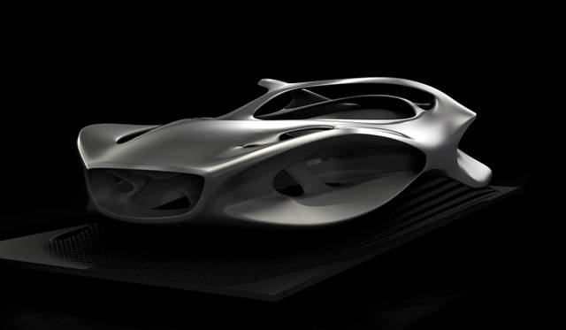 <strong>Mercedes-Benz｜メルセデス・ベンツ ぺブルビーチ・コンコルソ・デレガンス 2011</strong>　メルセデス・ベンツ創立125周年を記念し、先端技術を結集しつくられたというモノコック“Aesthetics 125”。