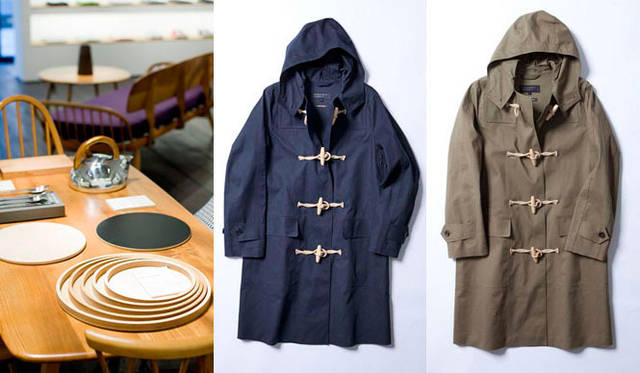 <strong> MARGARET HOWELL｜マーガレット・ハウエル</strong>　左から、本館5Fザ・ステージ♯5で展開する「HOUSEHOLD GOODS」、伊勢丹スペシャルのメンズ&ウィメンズコート