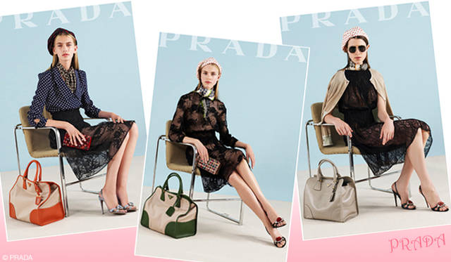 <strong>特集｜2012年春夏トレンド速報！</strong>　Chapter2：これひとつで即旬顔に！　押さえるべきディテール＆アイテム　　“Lace”　PRADA（プラダ）