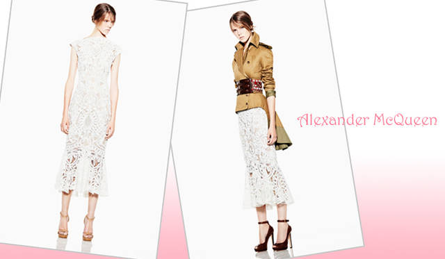 <strong>特集｜2012年春夏トレンド速報！</strong>　Chapter2：これひとつで即旬顔に！　押さえるべきディテール＆アイテム　　“Lace”　Alexander McQueen（アレキサンダー・マックイーン）