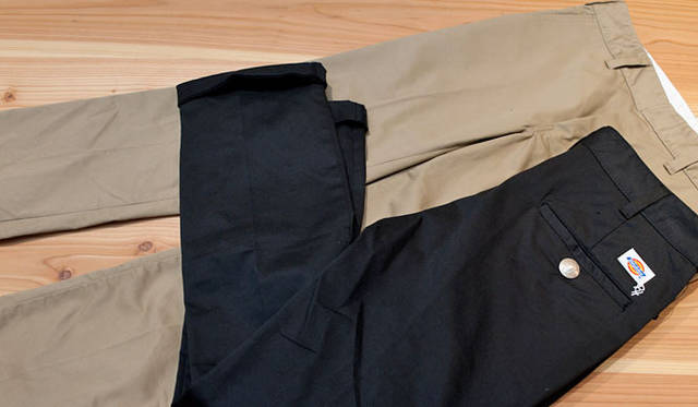 <strong>Ron Herman｜ロンハーマン</strong>　DICKIES×Ron Hermanチノーズ各1万9950円（ロンハーマン）