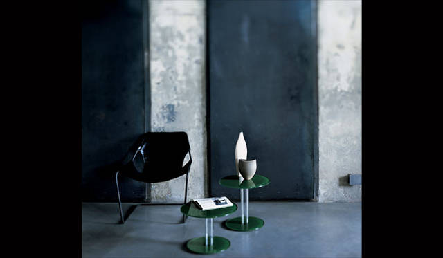 <strong>interiors｜インテリアズ</strong>　「GLAS ITALIA NEW COLLECTIONS」 Hub（ハブ）tavoli bassi　サイドテーブル16万650円～（参考価格）