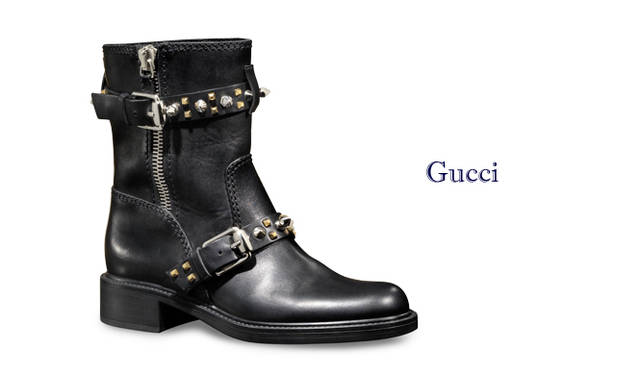 <strong>特集｜2011-12年秋冬トレンドシューズはこれ！　Chapter 01：Men’s Like<br /><br />Gucci｜グッチ</strong>　レザーブーツ [2.5cm]　13万9650円　（グッチ／グッチ ジャパン カスタマーサービス　Tel. 03-5469-6611）