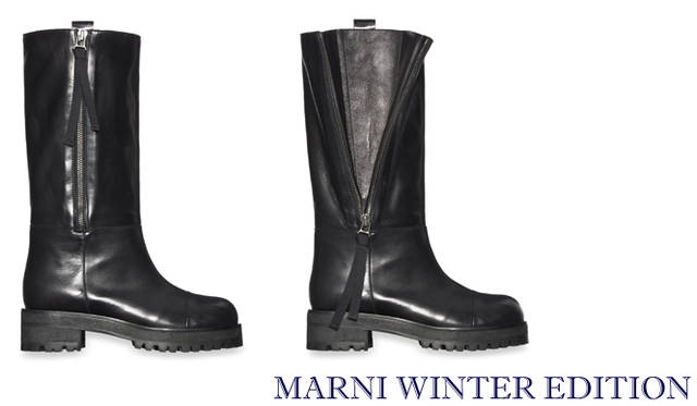 g_marn_1 <strong>特集|2011-12年秋冬トレンドシューズはこれ! Chapter 01:Men’s Like<br /><br />MARNI WINTER EDITION|マルニ ウィンターエディション</strong> ブーツ 10万6050円 (マルニ ウィンターエディション/マルニジャパン Tel. 03-6416-1024)