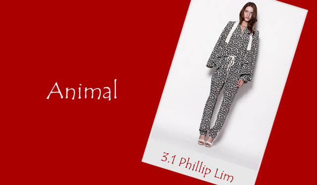 <strong>特集｜2012年春夏トレンド速報！</strong>　Chapter3：手軽に取り入れられるカラー＆パターン、マストハブとは？　“Animal”　チェックやボーダー、ドットパターンなどとおなじく、定番柄のひとつにあげられるアニマルパターン。バッグやシューズ、ベルトといった小物でさりげなく取り入れたスタイルも多くみられたが、コートやボトムスなどで大胆に取り入れたコーディネイトにもぜひ挑戦したい！