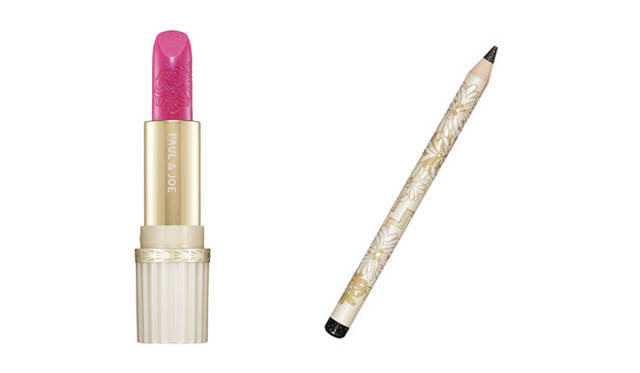 <strong>PAUL&JOE BEAUTE｜ポール＆ジョー ボーテ</strong>　左／「ポール＆ジョー リップスティックM」（限定品）3150円（全3色）、右／「ポール＆ジョー ペンシルアイライナーWP」(限定品)1890円（全3色）