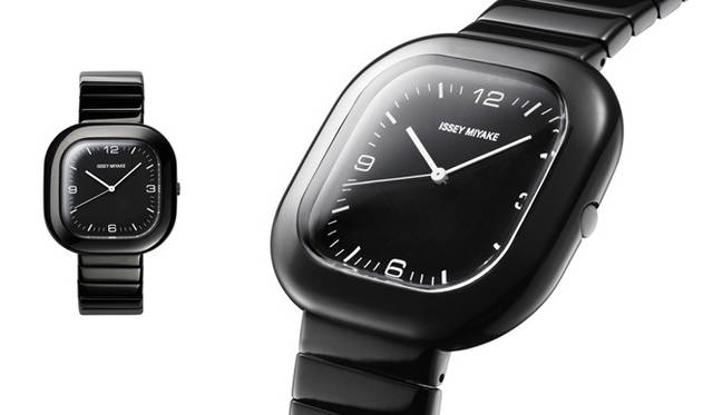 <strong>SII｜セイコーインスツル</strong>　 ISSEY MIYAKEウォッチ 深澤直人デザインの新シリーズ「GO」　モデル「SILAX002」SS（鏡面）ケース＋ブラックIP／SS（鏡面）メタルバンド＋ブラックIP　　　