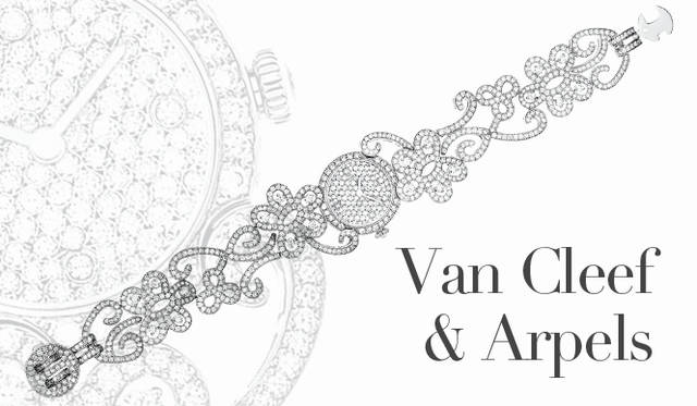 <strong>Van Cleef&Arpels｜ヴァン クリーフ＆アーペル</strong>　ダイヤモンドのレース、すなわち“ダンテル（dentelle）”に飾られて――オートクチュールの世界にインスパイアされた、繊細さと洗練を完ぺきに表現するハイジュエリーウォッチ。ダイヤルまで、ダイヤモンドがフルパヴェセッティングされている。「ダンテル」 [WG×ダイヤモンド] 1291万5000円（ヴァン クリーフ＆アーペル）
