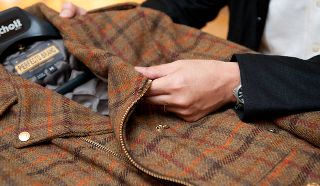 <strong>ISETAN MEN’S｜伊勢丹新宿店メンズ館 6階</strong>　Schottライダース 7万8750円（伊勢丹新宿店）