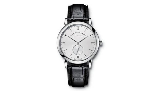 　A.ランゲ&ゾーネ／グランド・サクソニア・オートマティック　　自動巻き　18KWGケース　クロコダイルベルト