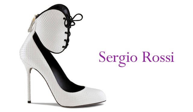 <strong>特集｜2011-12年秋冬トレンドシューズはこれ！　Chapter 03：Exotic Leather<br /><br />Sergio Rossi｜セルジオ・ロッシ</strong>　レースアップパンプス　15万3300円　（セルジオ・ロッシ／セルジオ・ロッシ カスタマーサービス　Tel. 0570-016600）