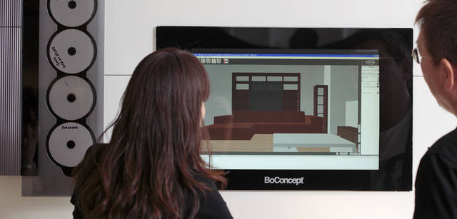 <strong>BoConcept｜ボーコンセプト</strong>　画面上で、さまざまなシミュレーションが簡単にできる。