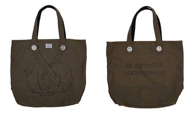 <strong>HEAD PORTER｜ヘッド・ポーター</strong>　『-atelier- Head Porter』 オープン記念アイテム　アダルト トートバッグ “EXPORT/C-TOTE-BAG”。販売はNEIGHBORHOODのみ 1万8900円