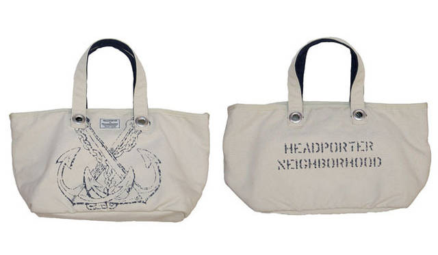 <strong>HEAD PORTER｜ヘッド・ポーター</strong>　『-atelier- Head Porter』 オープン記念アイテム　キッズ トートバッグ “EXPORT/C-TOTE-BAG”。販売はNEIGHBORHOODのみ　1万4700円
