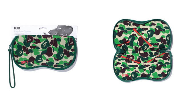<strong>A BATHING APE®｜ア・ベイシング・エイプ®</strong>　「A BATHING APE®×BUILT」　左／CARGO TRAVEL ORGANIZER 5040円