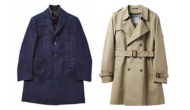 <strong>BARNEYS NEW YORK｜バーニーズ　ニューヨーク</strong>　バーニーズ　ニューヨーク福岡店 オープン記念アイテム<br>左／「HEVO」コート9万7650円、右／「HEVO」コート9万8750円