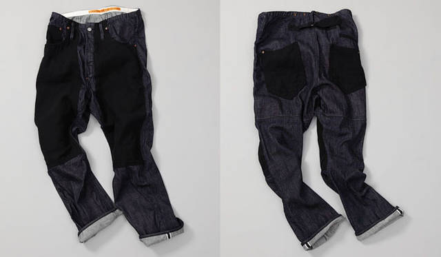 <strong>CANTON｜キャントン</strong>　500-1510bk Canton N3D ハイライズ・ダブルニーストレート（ロック縫製排除モデル） #500-1500bk のハイライズ版