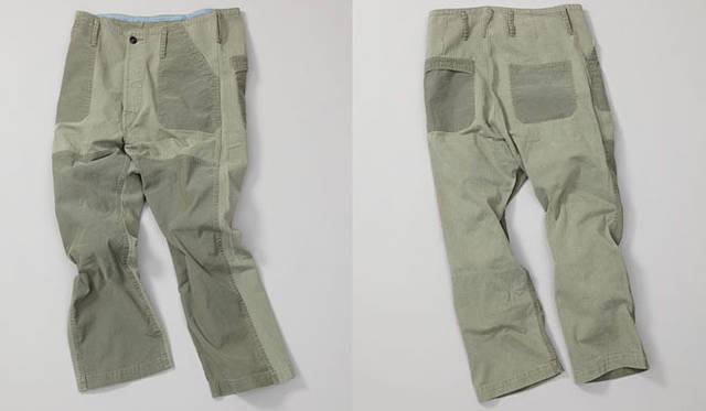 <strong>CANTON｜キャントン</strong>　500-2190od Cantonヘリンボーン・ハイライズ・トラウザース（ロック縫製排除モデル）