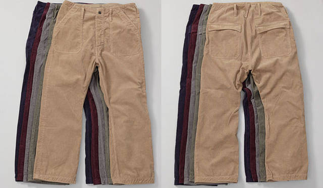 <strong>CANTON｜キャントン</strong>　500-2170 Cantonコーデュロイ・ハイライズ・トラウザース