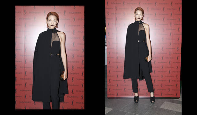 <strong>YVES SAINT LAURENT｜イヴ・サンローラン</strong>　モデル 冨永 愛さん<br />Courtesy of Yves Saint Laurent