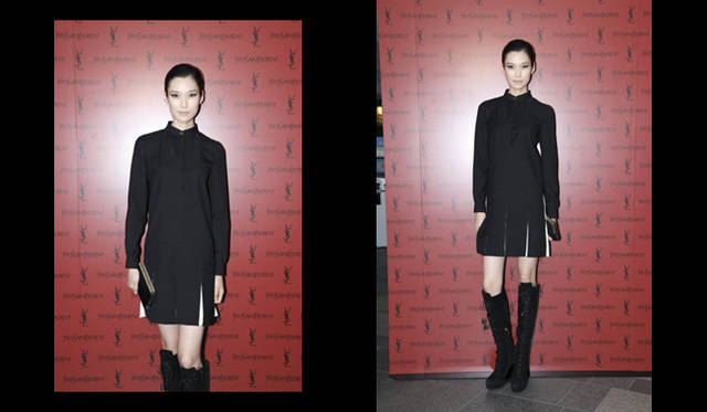 <strong>YVES SAINT LAURENT｜イヴ・サンローラン</strong>　モデル TAOさん<br />Courtesy of Yves Saint Laurent