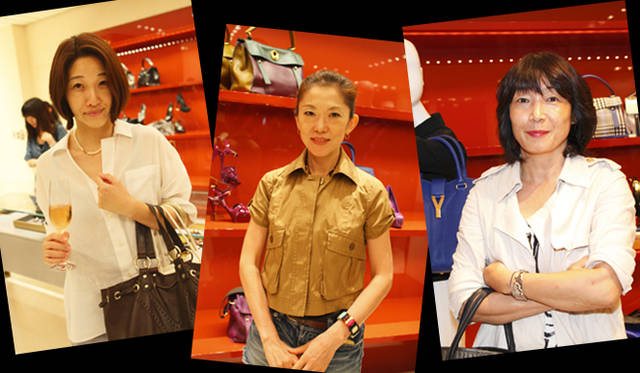 <strong>YVES SAINT LAURENT｜イヴ・サンローラン</strong>　左から雑誌『AneCan』 編集長 福田葉子さん、雑誌『GINGER』編集長 片山裕美さん、雑誌『BAILA』編集長 佐藤真穂さん<br />Courtesy of Yves Saint Laurent