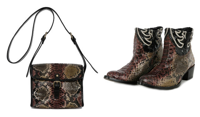 <strong>ZADIG&VOLTAIRE｜ザディグ エ ヴォルテール</strong>  「ERIN MEETS ZADIG – ZADIG&VOLTAIRE」　左／BESACE LUV 8万9250円、右／ERIN SANTIAG 8万9250円