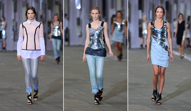 <strong>DIESEL BLACK GOLD｜ディーゼル ブラック ゴールド</strong>　「DIESEL BLACK GOLD」SPRING SUMMER 2012　Caroline B.、Emily B.、Karmen P.