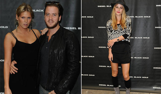 <strong>DIESEL</strong>　「DIESEL BLACK GOLD」SPRING SUMMER 2012　左／Alexandra Richards（ソーシャライト。Rolling Stonesのキース・リチャードの娘）と、DJ Nick Cohen、右／Oh Land（歌手）