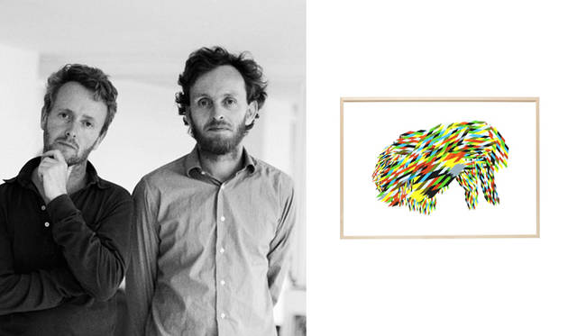 <strong>THE CONRAN SHOP｜ザ・コンランショップ</strong>　イベント「CASE STUDY」　左／RONAN ERWAN BOUROULLEC（Photo by Ola Rindol）、右／EDITION PIECE：書き下ろしのイラストレーション