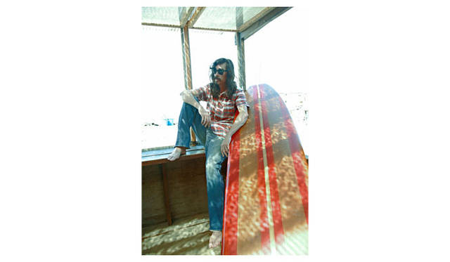 <strong>Birvin Uniform｜バービンユニフォーム</strong> 2012春夏コレクション　ワークシャツ1万8000円、デニムプリントパンツ3万8000円