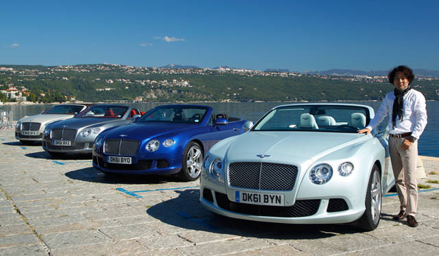 <strong>BENTLEY Continental GTC｜ベントレー コンチネンタル GTC</strong>　新型ベントレー コンチネンタルGTC 試乗会場にて、島下泰久氏。